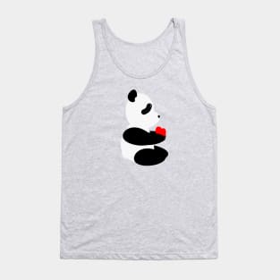 Panda With Heart Tank Top